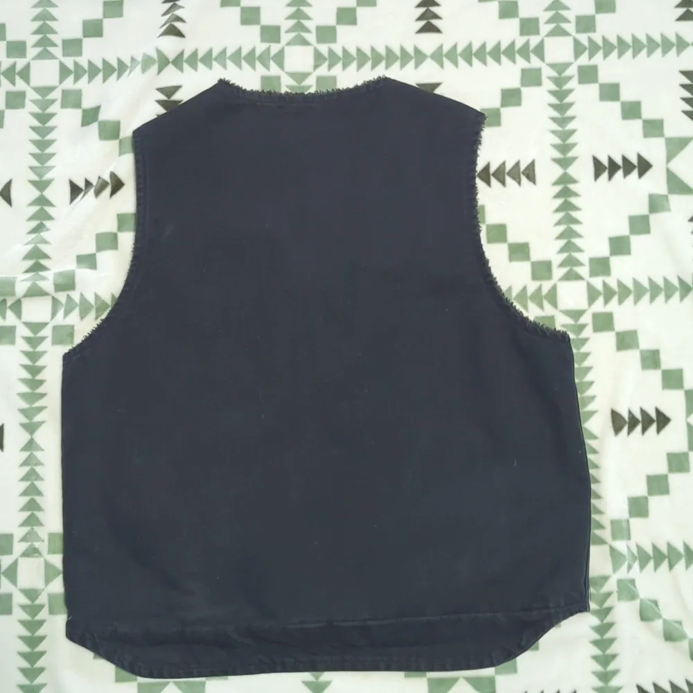 Carhartt Dark Blue Vest with Sherpa Lining - Picture 3 of 3